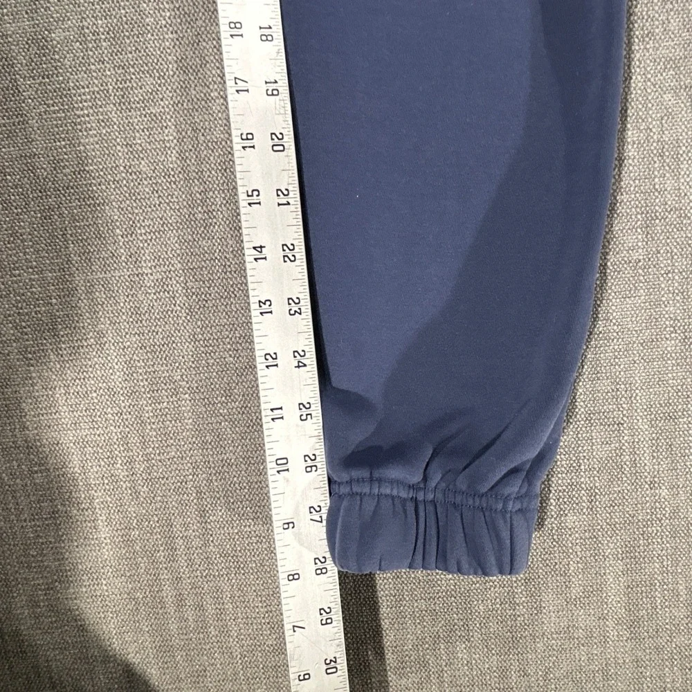 Reebok Joggers Mens Medium Navy Blue Good Fleece Zipper Pocket Sweatpants
